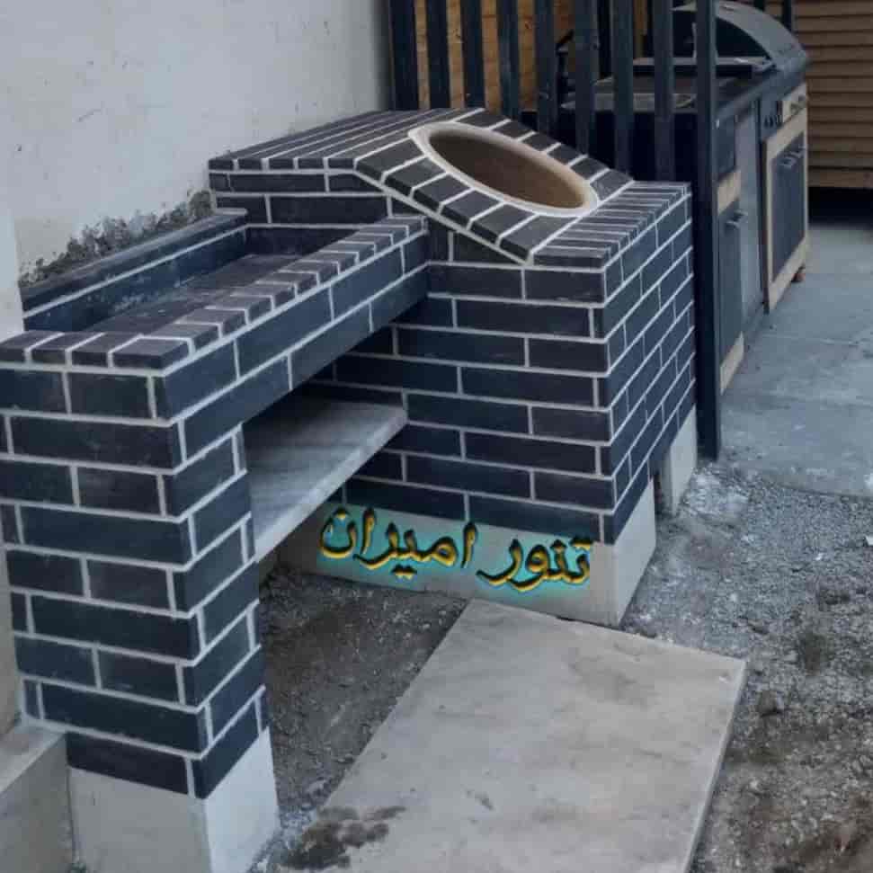 اجرای تنور و منقل با نمای آجرنسوز